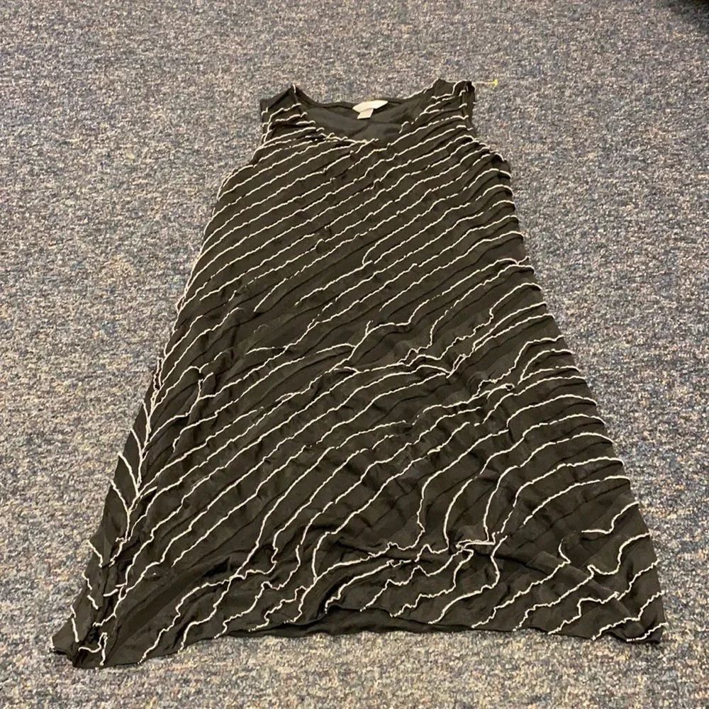 Christopher & Banks Black Layered Dress sz. L